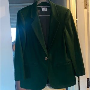 100% Wool Emerald Green Blazer